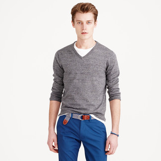 Comment porter une ceinture en toile blanche et noire
