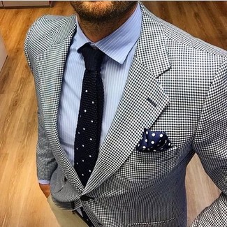 Comment porter un blazer blanc et bleu
