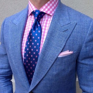 Comment porter une chemise de ville en vichy blanc et rose