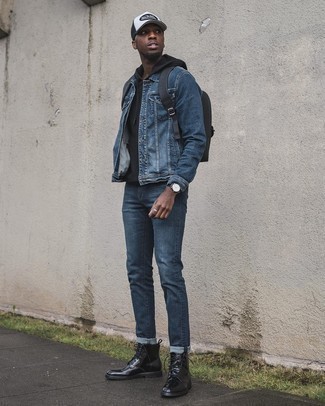 Comment porter une casquette de base-ball blanche pour un style decontractés en automne