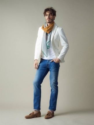 Comment porter un blazer blanc au printemps
