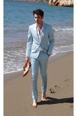 Comment porter des chaussures brogues blanches en été