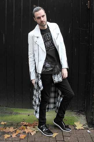 Comment porter une veste blanche quand il fait frais