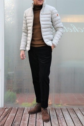 Comment porter une veste blanche quand il fait froid