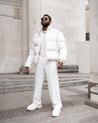 Comment porter une veste blanche quand il fait frais