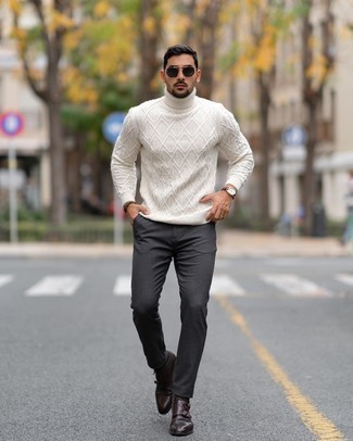 Comment porter un pull en tricot blanc