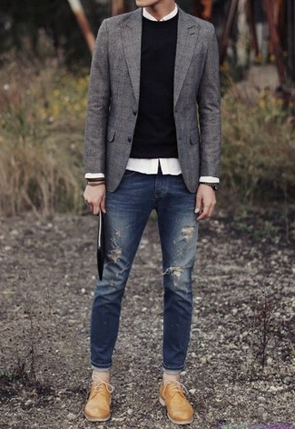 Des chaussures brogues à porter avec une chemise à manches longues blanche