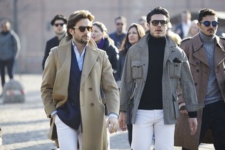 Comment porter un pantalon blanc quand il fait froid