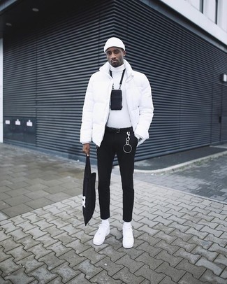 Comment porter une doudoune blanche au printemps