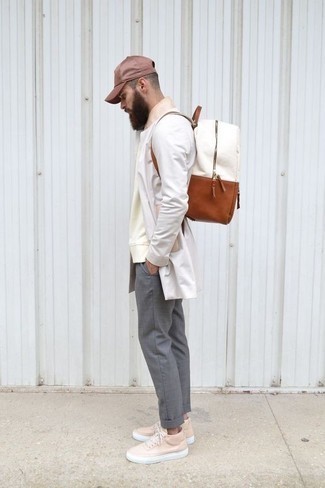 Comment porter un imperméable blanc au printemps
