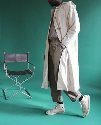 Comment porter un imperméable blanc au printemps