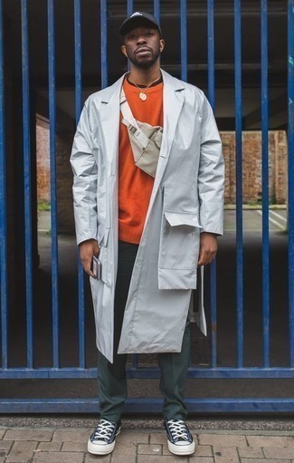Comment porter un imperméable blanc en automne