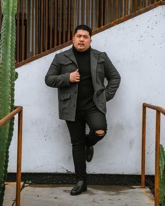 Comment porter une veste style militaire en laine pour un style decontractés