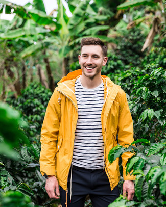 Comment porter une veste jaune pour un style decontractés quand il fait chaud