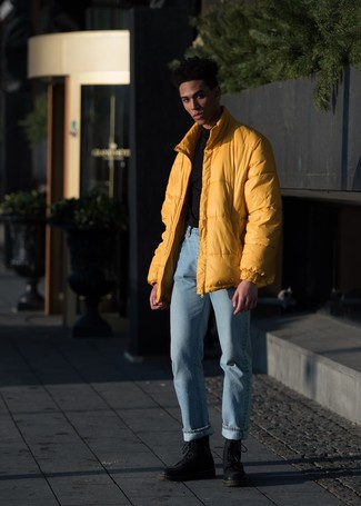 Comment porter une veste jaune pour un style chic decontractés quand il fait froid