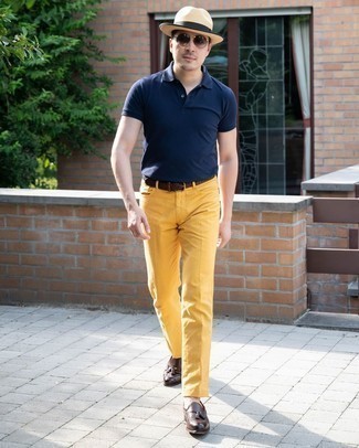 Comment porter un jean jaune