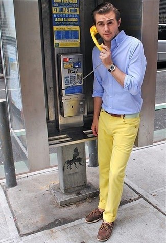 Que porter avec un pantalon jaune pour homme