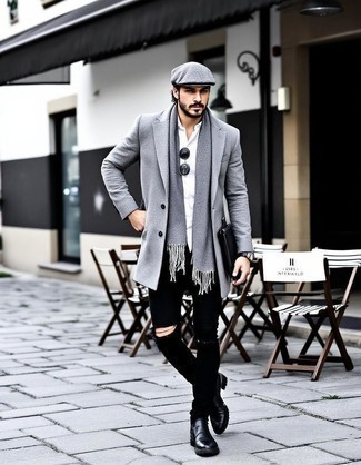 Comment porter une pochette pour un style decontractés quand il fait froid