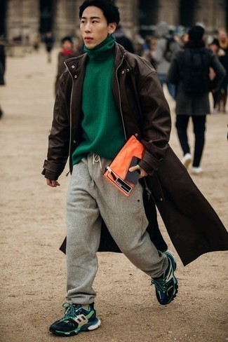 Comment porter une pochette pour un style decontractés quand il fait froid