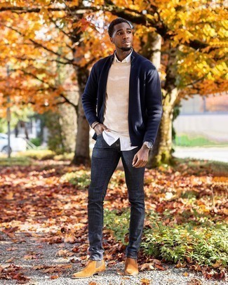 Comment porter un pull à fermeture éclair avec des bottines chelsea