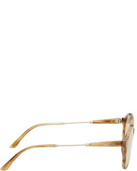 Lunettes de soleil beiges Giorgio Armani