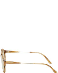 Lunettes de soleil beiges Giorgio Armani