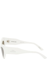 Lunettes de soleil beiges Balenciaga