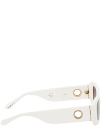 Lunettes de soleil beiges Linda Farrow