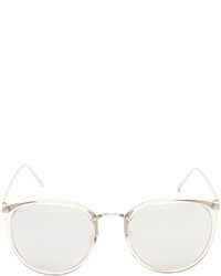 Lunettes de soleil blanches Linda Farrow Luxe