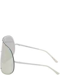 Lunettes de soleil blanches Rick Owens