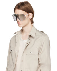 Lunettes de soleil blanches Rick Owens