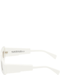 Lunettes de soleil blanches Kuboraum