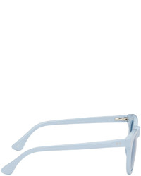 Lunettes de soleil bleu clair Dries Van Noten