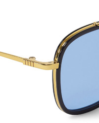 Lunettes de soleil bleues Thom Browne