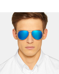 Lunettes de soleil bleues