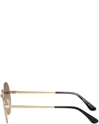 Lunettes de soleil dorées Saint Laurent