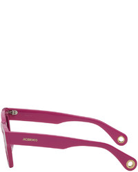 Lunettes de soleil fuchsia Jacquemus