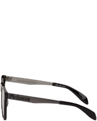 Lunettes de soleil gris foncé Alexander McQueen