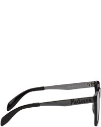 Lunettes de soleil gris foncé Alexander McQueen