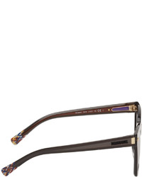 Lunettes de soleil gris foncé Missoni