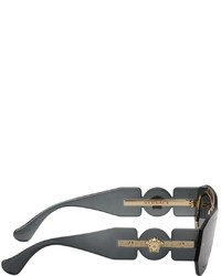 Lunettes de soleil gris foncé Versace