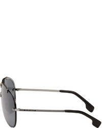 Lunettes de soleil gris foncé Versace