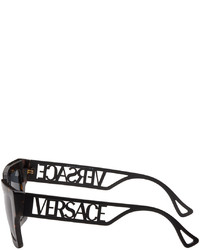 Lunettes de soleil gris foncé Versace