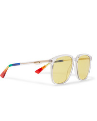 Lunettes de soleil jaunes Gucci