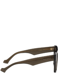 Lunettes de soleil marron clair Gucci