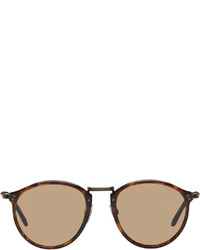 Lunettes de soleil marron clair Giorgio Armani