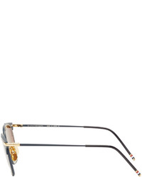 Lunettes de soleil marron clair Thom Browne