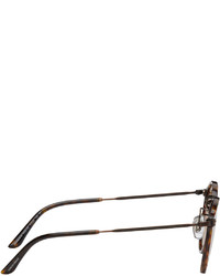 Lunettes de soleil marron clair Giorgio Armani