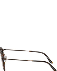 Lunettes de soleil marron clair Giorgio Armani