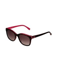 Lunettes de soleil marron foncé Lacoste